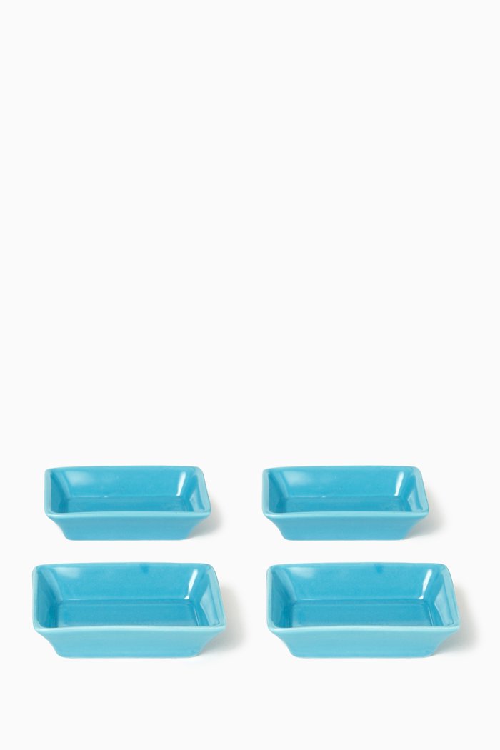 

Cannes Mini Trays in Porcelain, Set of 4, Blue