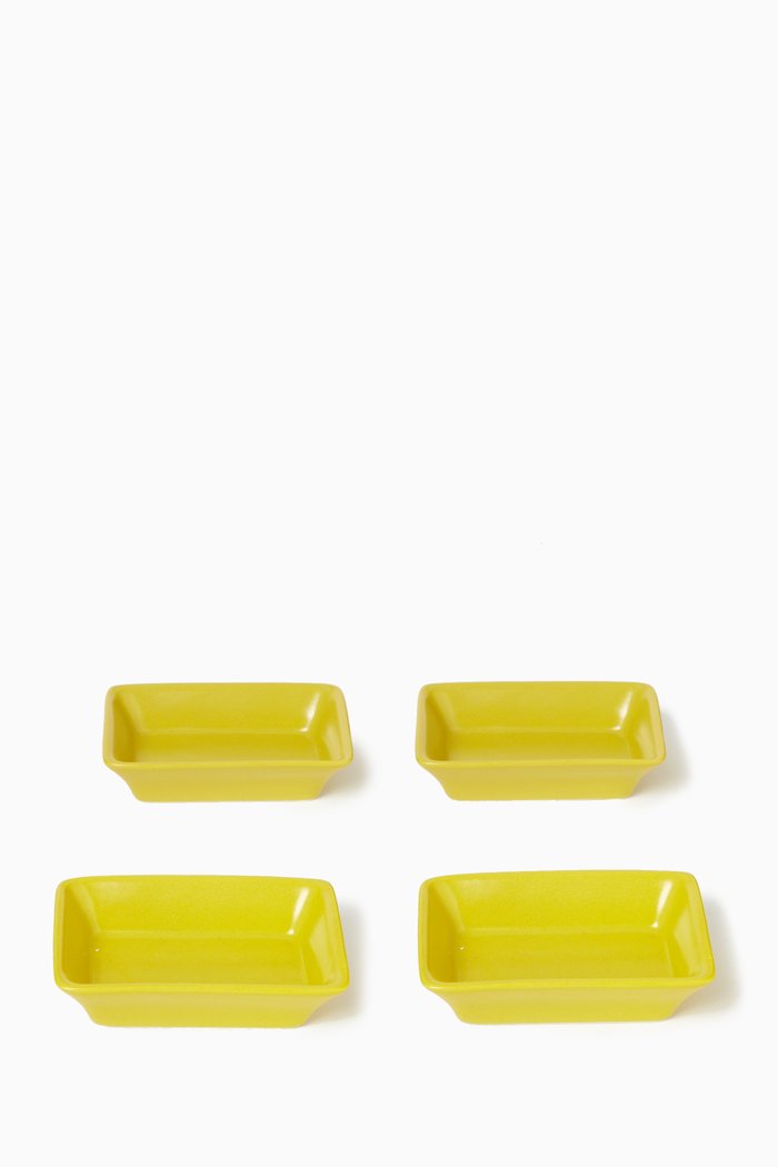 

Nablus Mini Tray in Porcelain, Set of 4, Yellow