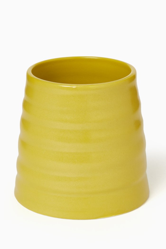 

Nablus Mini Vase in Porcelain, Yellow