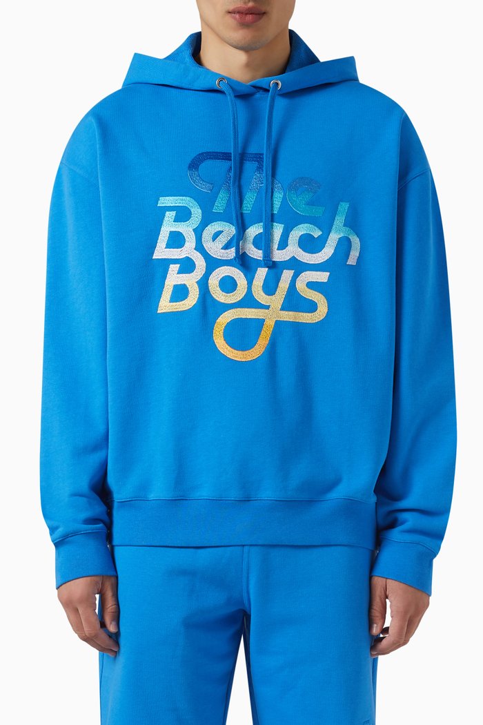 

x The Beach Boys Hoodie in Cotton, Blue