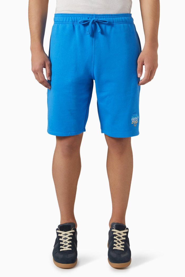 

x The Beach Boys Shorts in Cotton, Blue