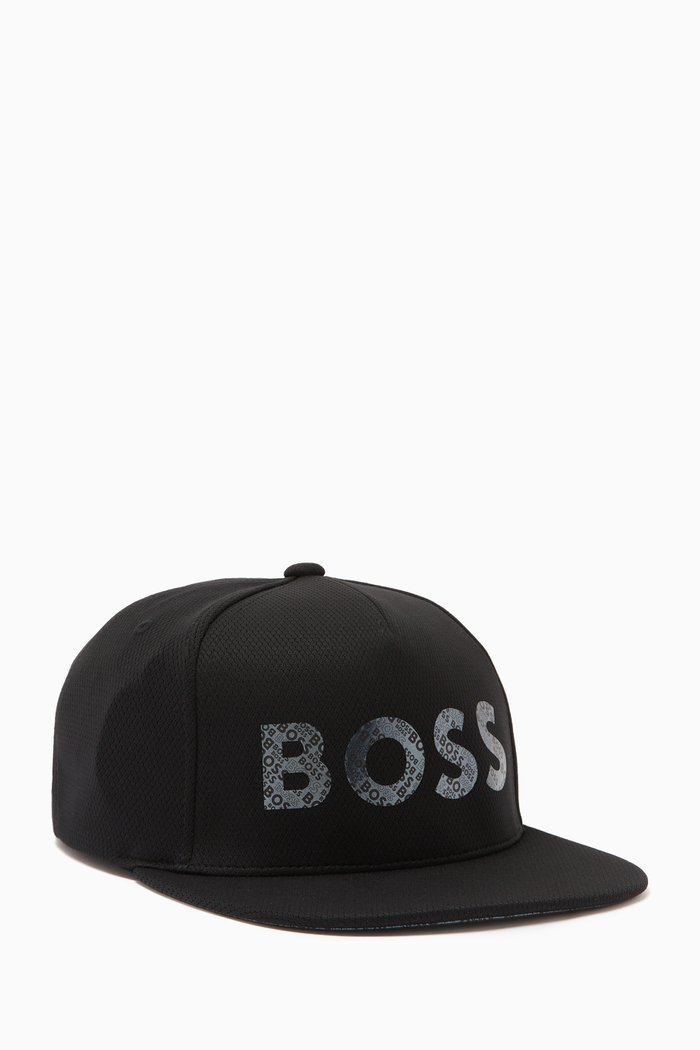 

Mirror Logo Cap in Technical Fabric, Black