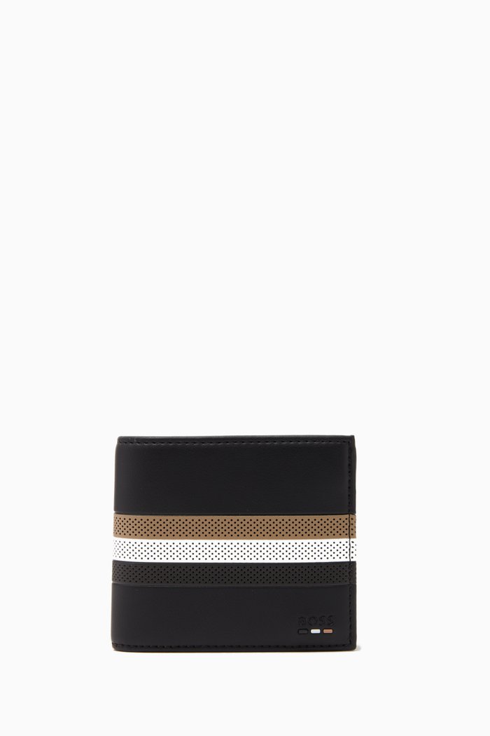 

Ray Bi-fold Wallet in Leather, Black