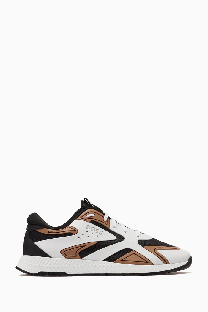 

Titanium Run Sneakers in Knit Mesh, Neutral