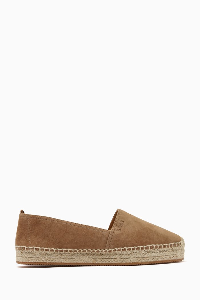 Madeira Espadrilles in Calfskin Suede, Neutral