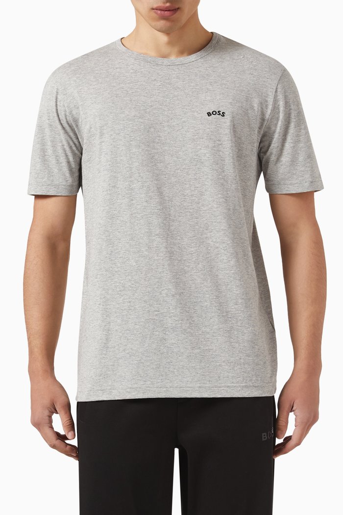 

Logo Patch T-Shirt in Cotton, Grey