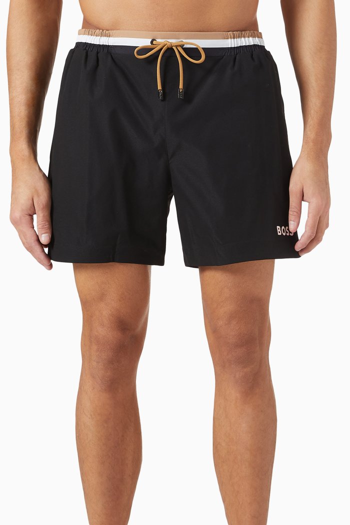 

Logo Swim Shorts in Nylon, Black