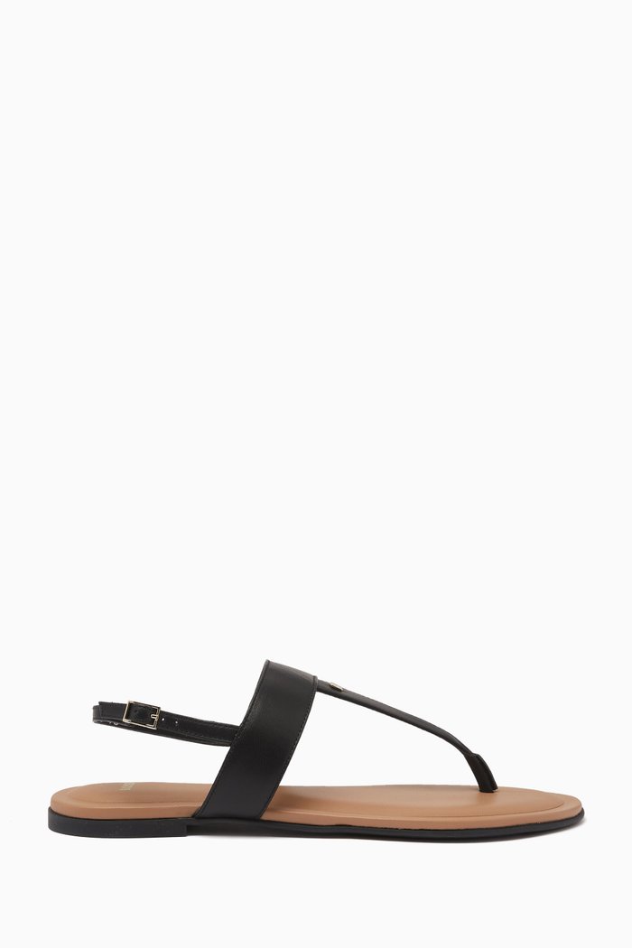 

Jo Thong Sandals in Nappa Leather, Black