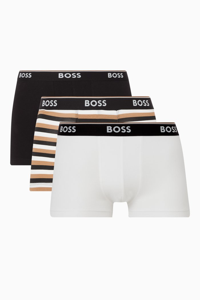 Power EOSP Trunks in Stretch Cotton, Set of 3, Neutral