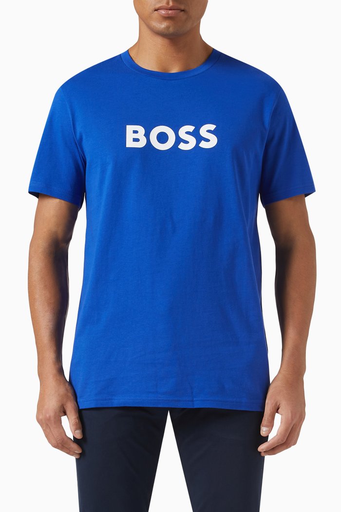 

Logo T-shirt in Cotton Jersey, Blue