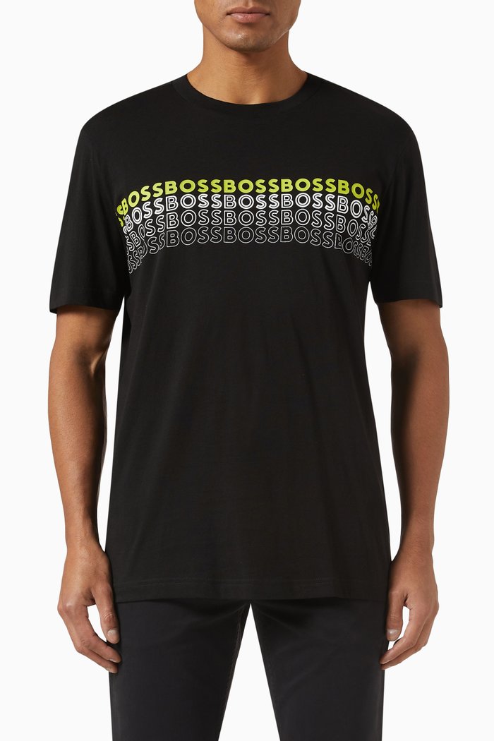 

Crystal Logo T-shirt in Cotton-jersey, Black