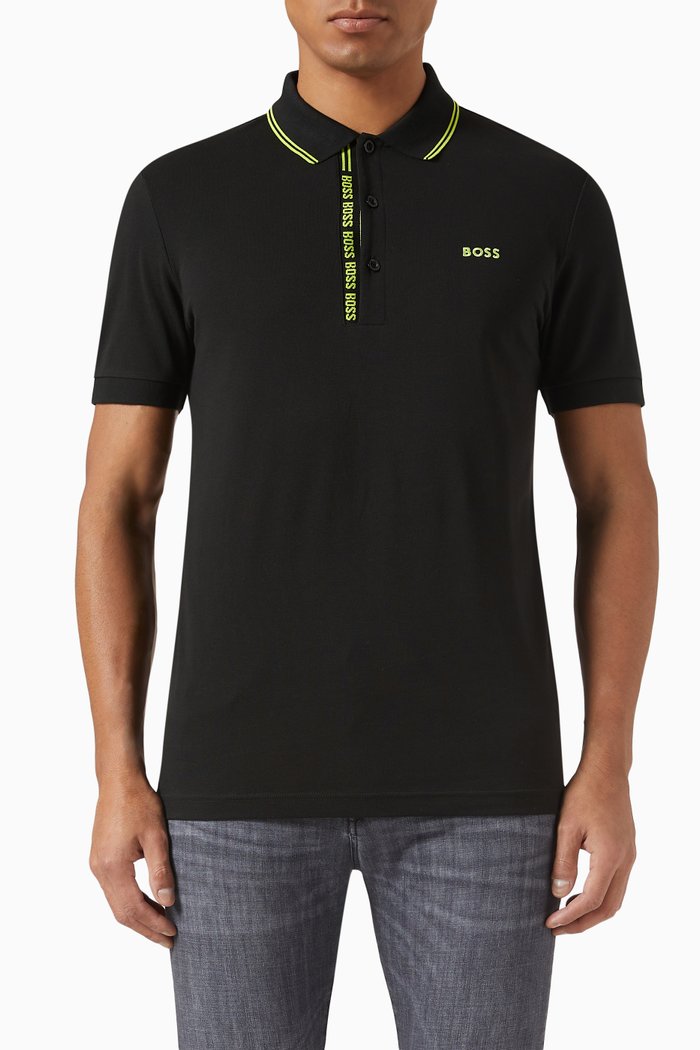 

Paule Polo Shirt in Oxford Piqué, Black