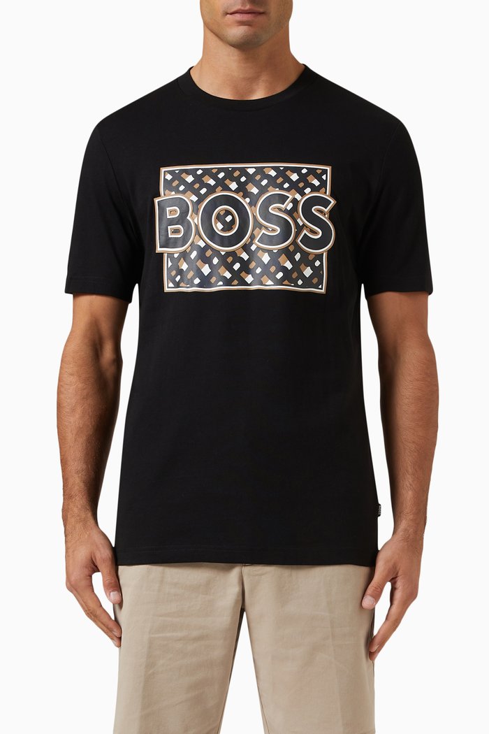 

Logo T-shirt in Cotton Jersey, Black