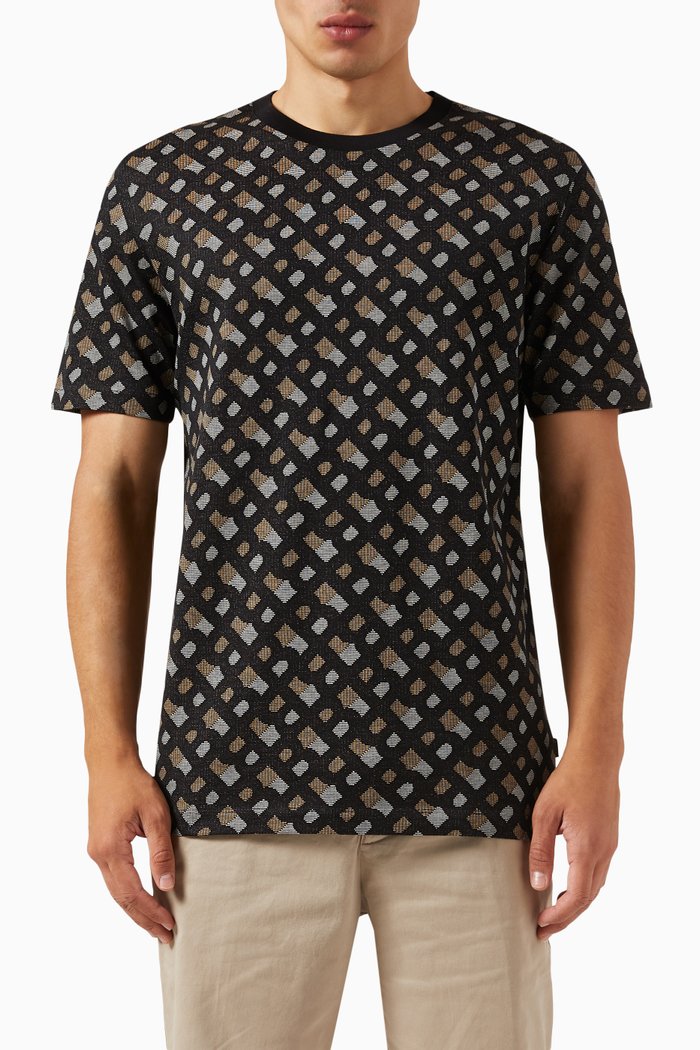 

Monogram T-shirt in Jacquard Knit, Black
