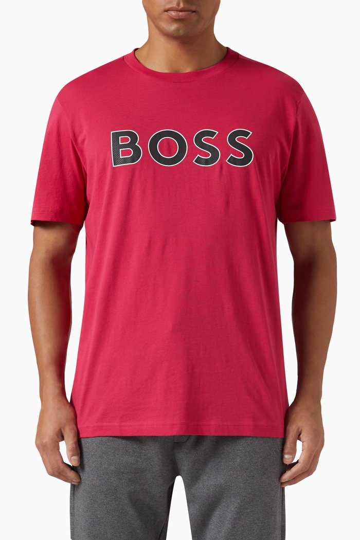 

Logo T-shirt in Cotton Jersey, Pink