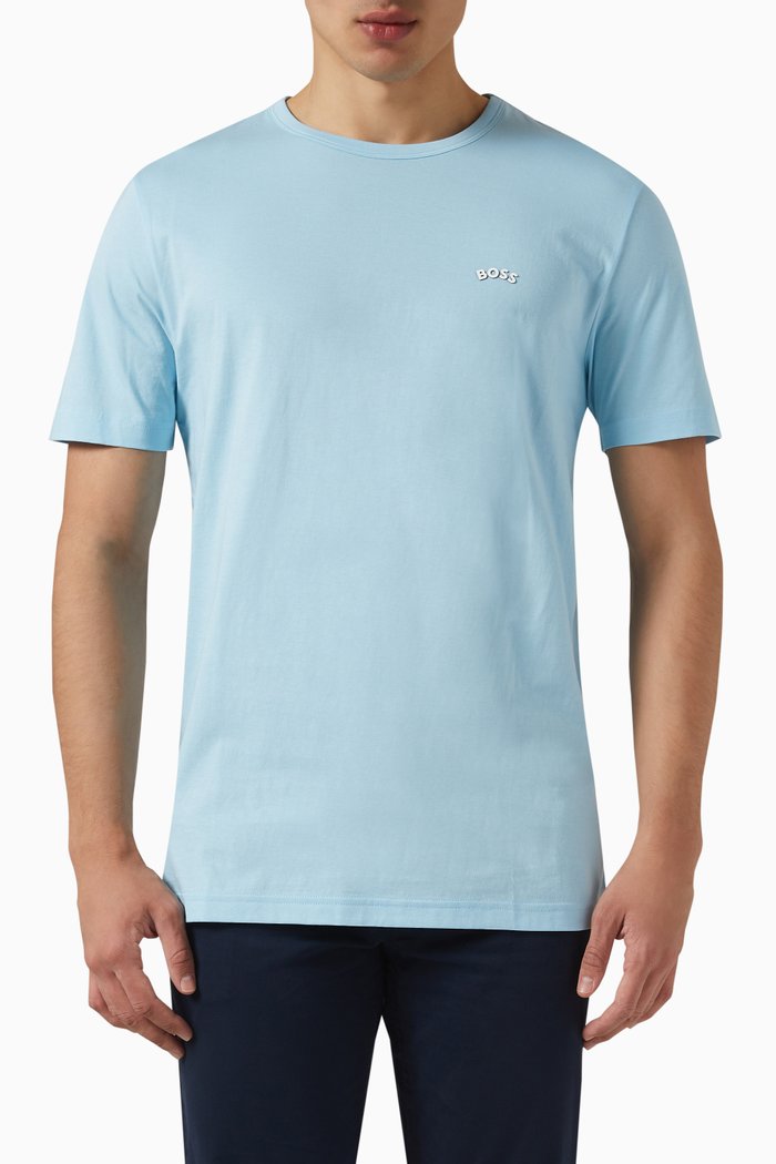 

Logo T-shirt in Cotton Jersey, Blue