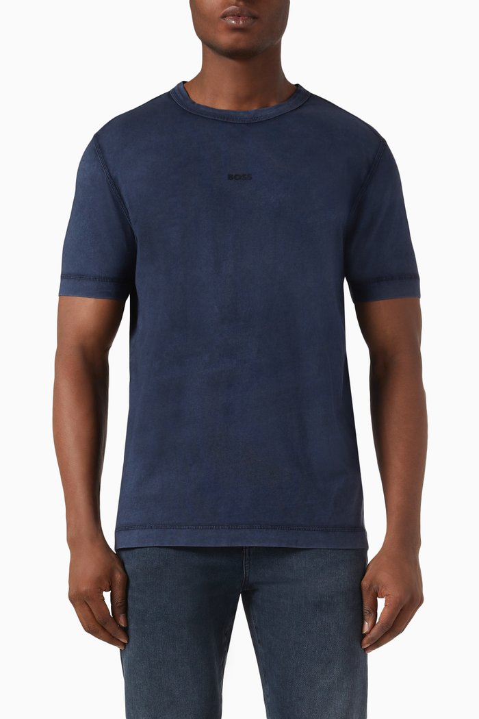 

Logo T-shirt in Cotton Jersey, Blue