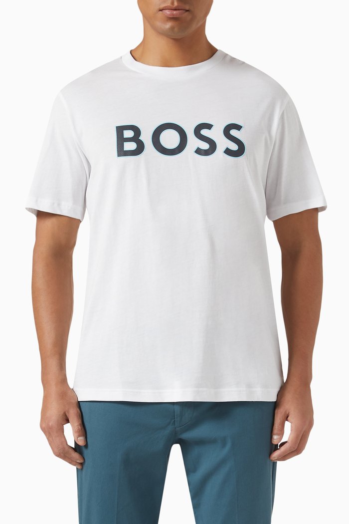 

Logo T-shirt in Cotton Jersey, White