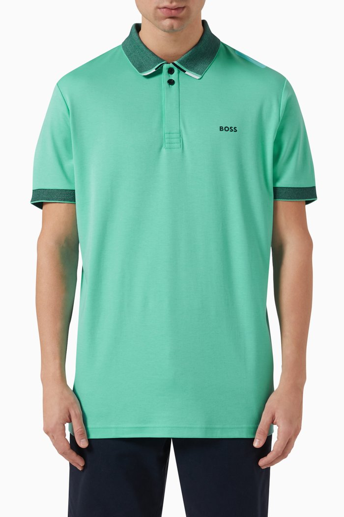 Paddy Polo Shirt in Cotton-interlock, Green