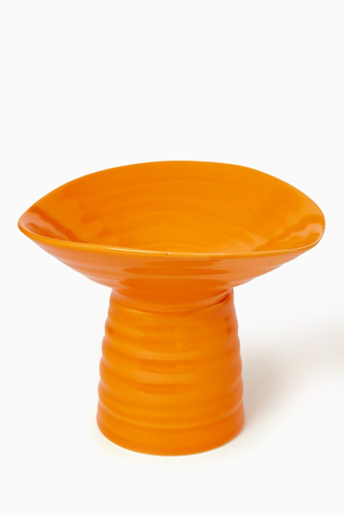 

Cairo Dessert Holder in Porcelain, Orange