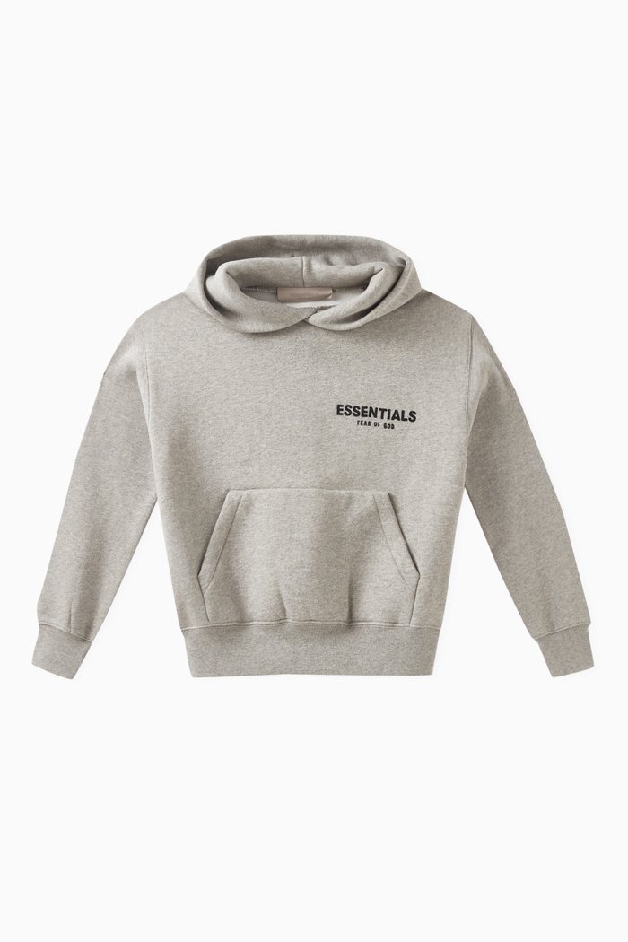 

Logo Hoodie in Cotton-blend, Grey
