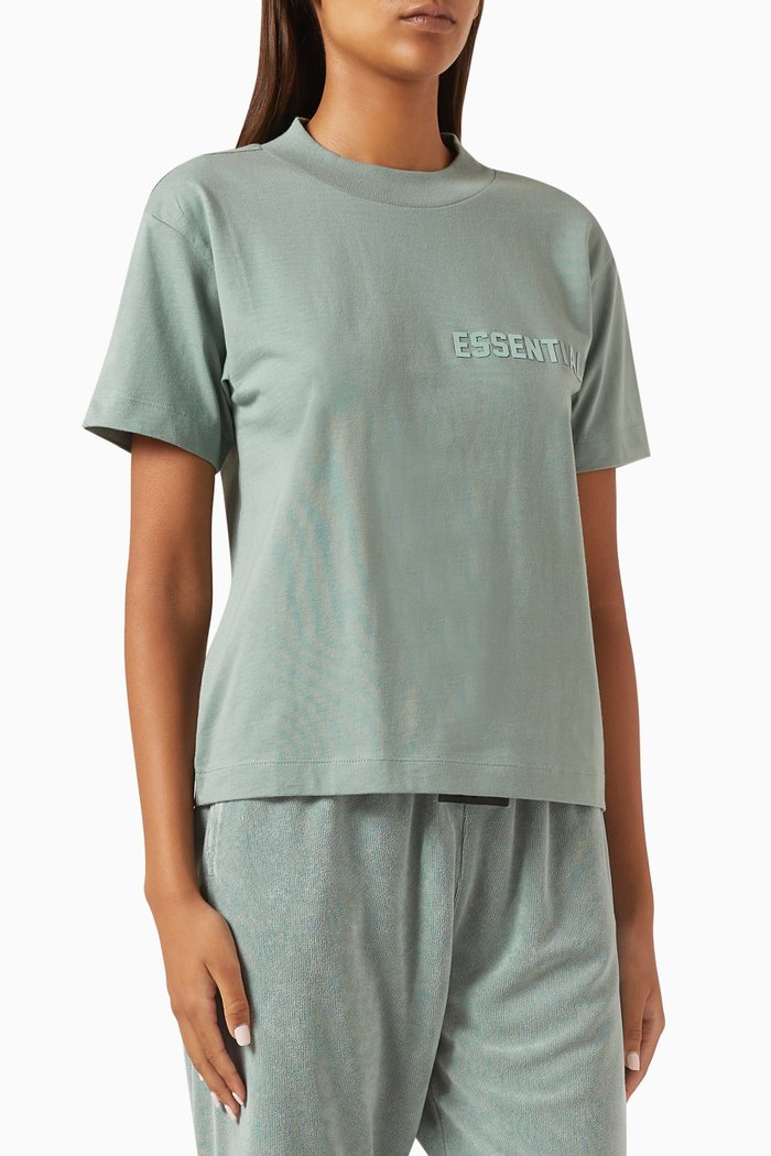 

Crewneck T-shirt in Cotton-jersey, Blue