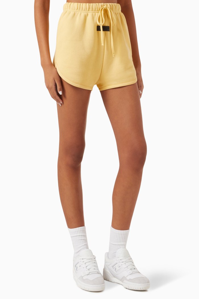 

Logo Beach Shorts in Fleece, Yellow