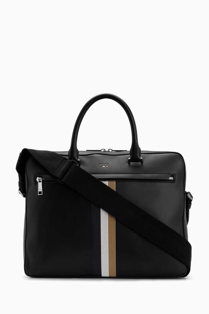

Ray Document Case Bag in Faux-leather, Black