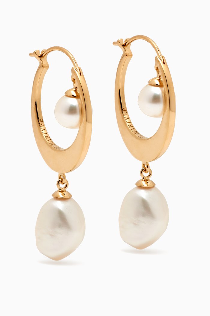 

Alaia Pearl Earrings in 14kt Gold-vermeil, Yellow