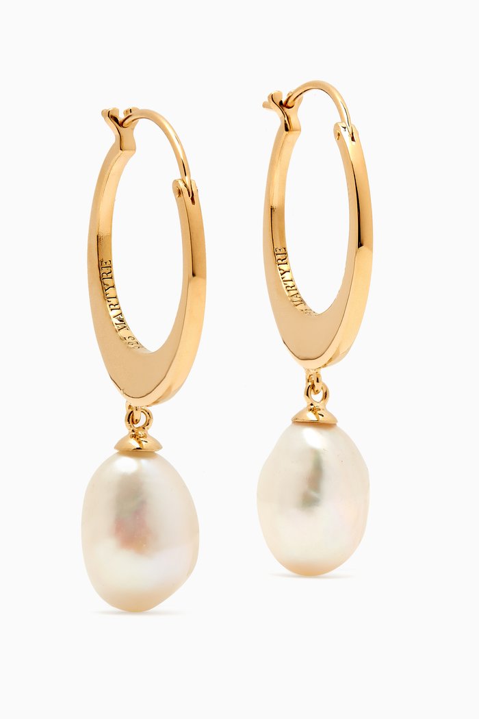 

Frida Pearl Earrings in 14kt Gold-vermeil, Yellow