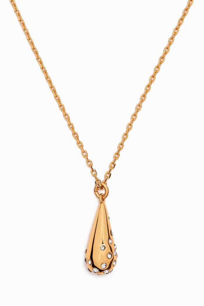 

Rain Drop Mini Pendant in Gold-plated Brass