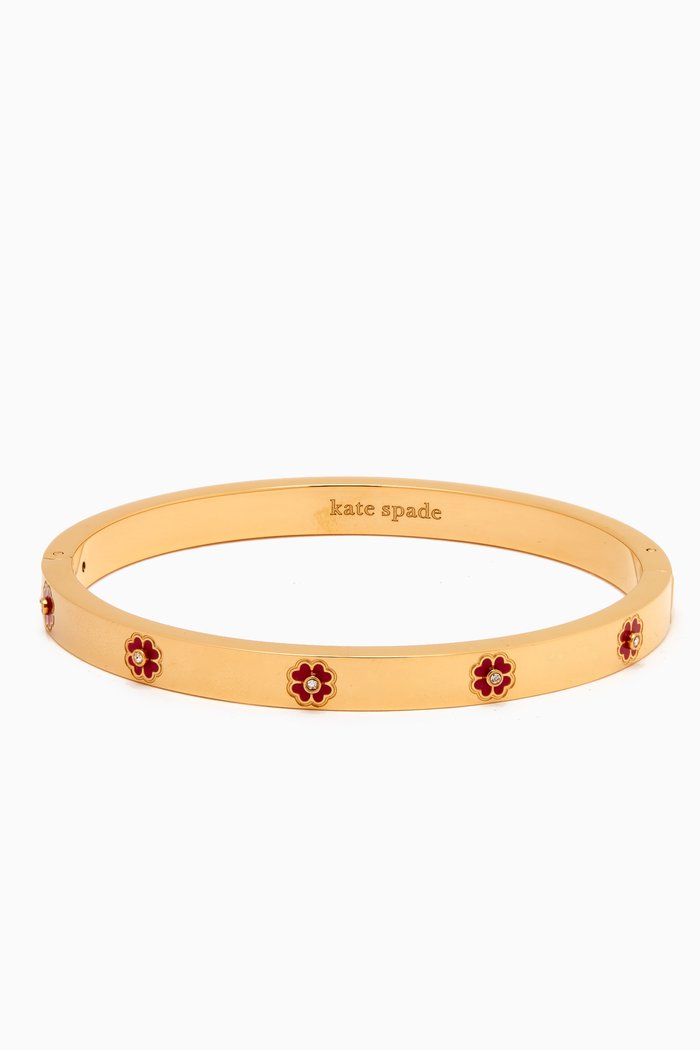 

Final Touch Bangle in Gold-plated Brass, Pink