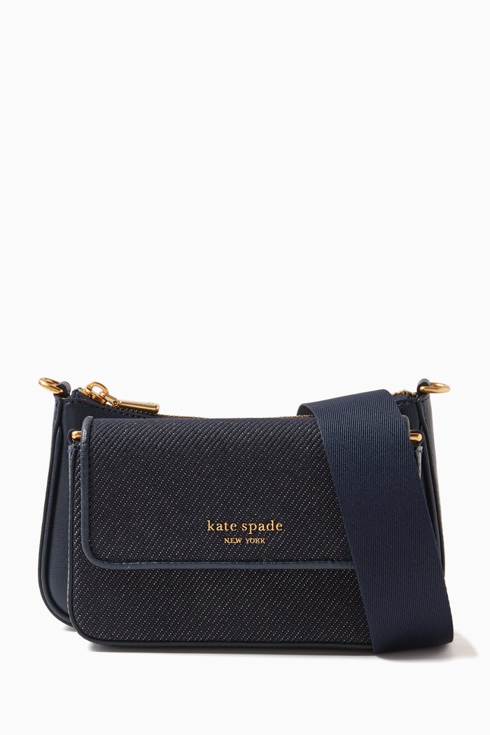 

Morgan Convertible Crossbody Bag in Denim, Blue