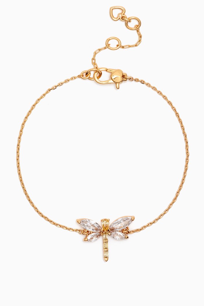 Dragonfly Bracelet in Gold-plated Brass, Neutral