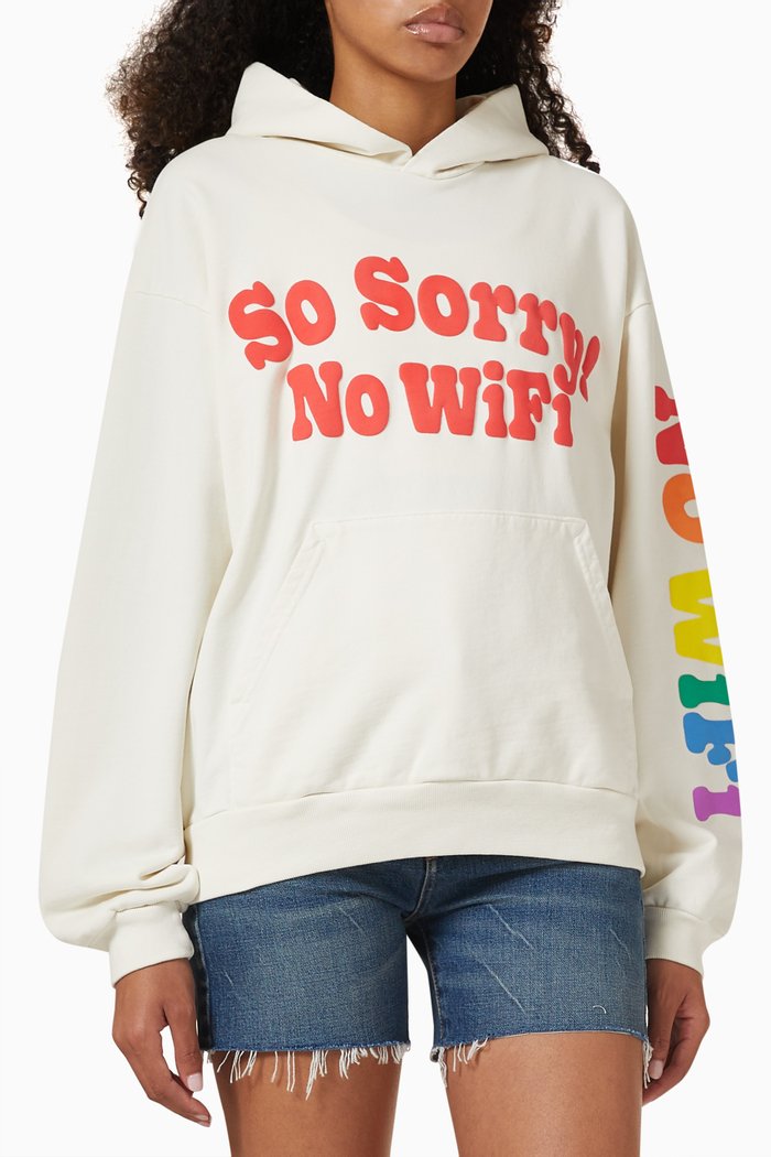 

So Sorry No Wifi Universal Hoodie in Cotton-terry, Neutral