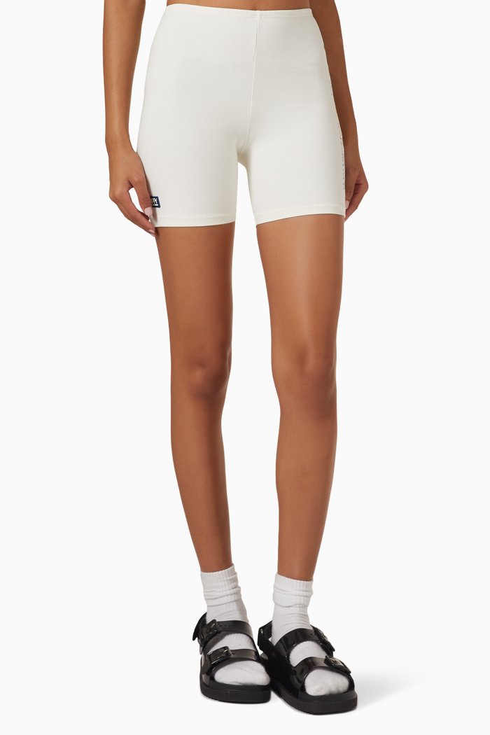 

L.O.R.A Biker Shorts in Jersey, Neutral