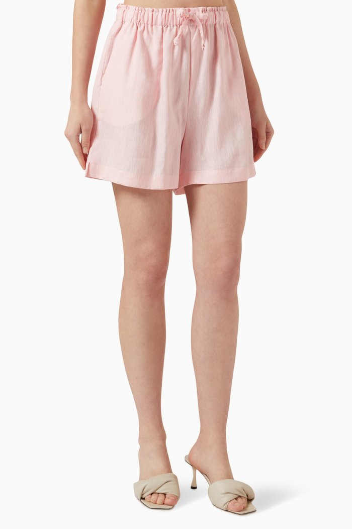 

Joyce Shorts in Linen, Pink