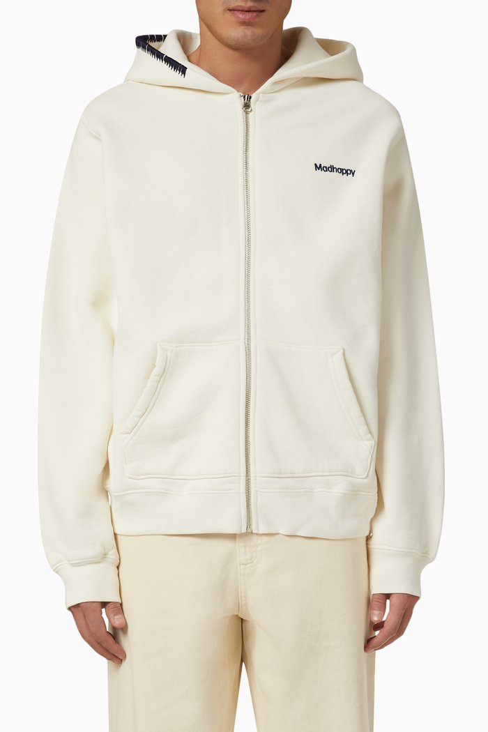 

Classics Zip-up Hoodie in Cotton-fleece, Neutral