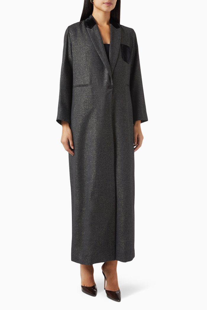 

Starry Winter Structured Abaya, Multicolour