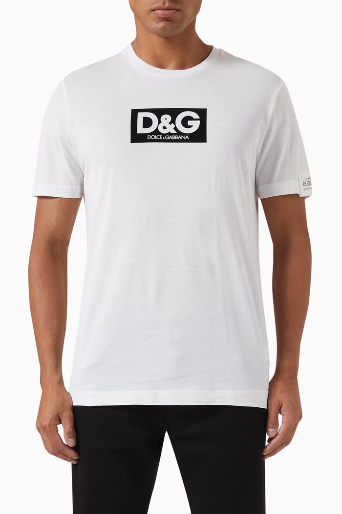 

Re-Edition Logo T-shirt in Cotton Jersey, White