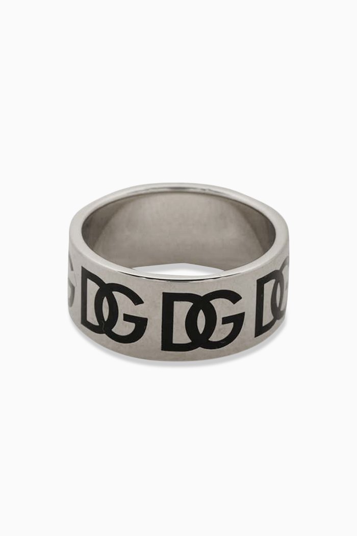 

Logo-engraved Ring, Silver