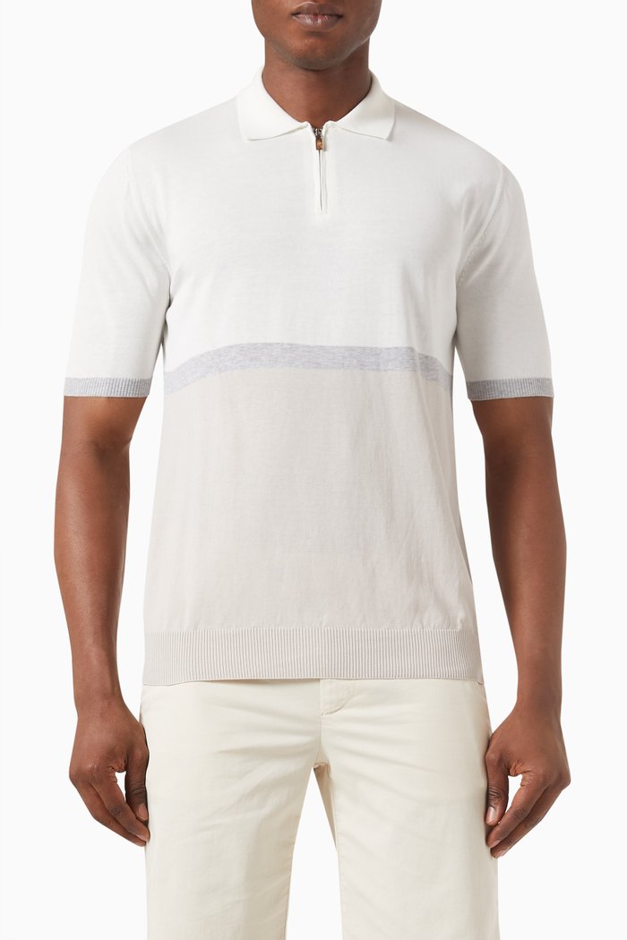 

Polo Shirt in Cotton, Neutral