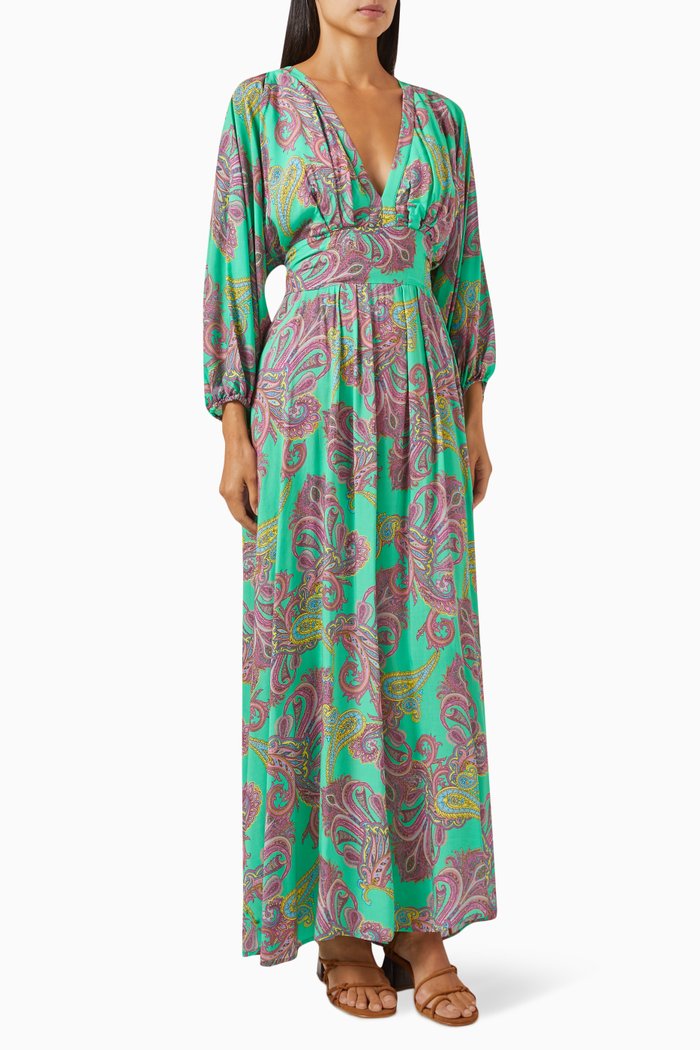 

Cecilia Paisley-print Maxi Dress in Viscose, Multicolour