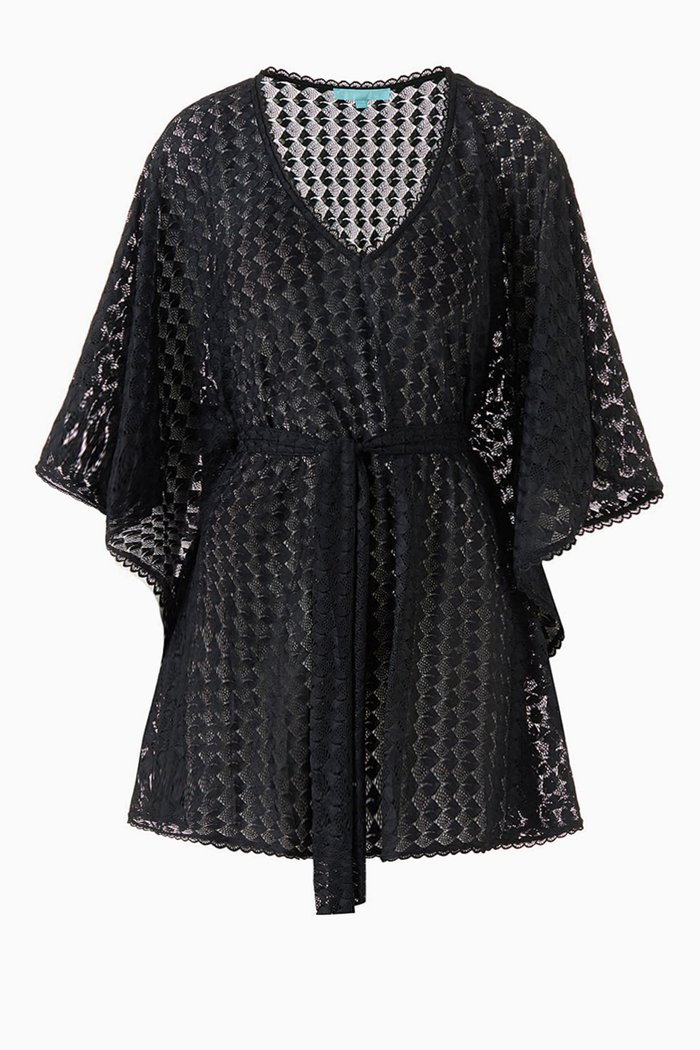 

Petra Mini Embroidered Kaftan, Black