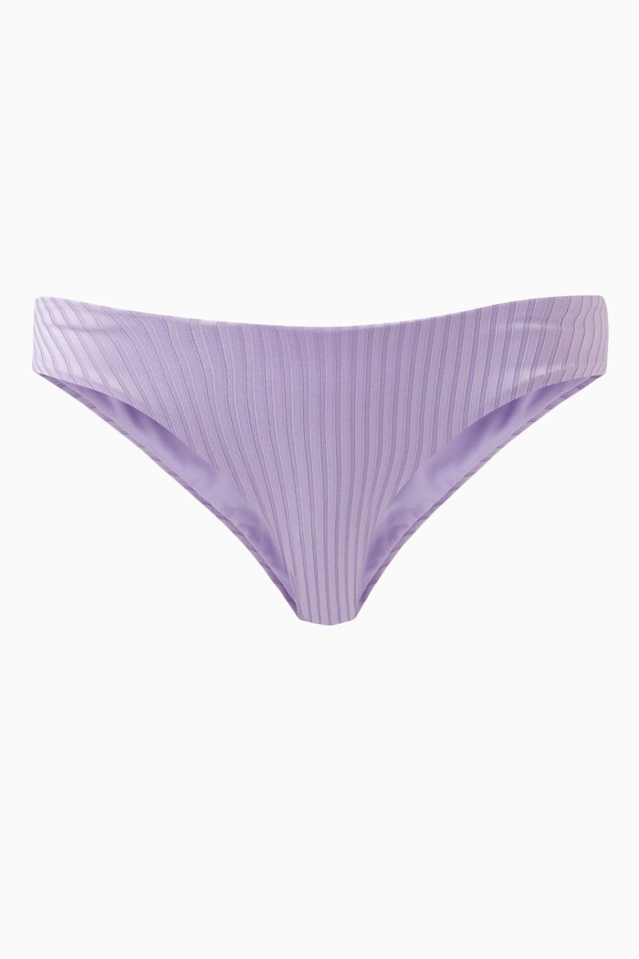 

Montreal Ribbed Bikini Brief, Purple