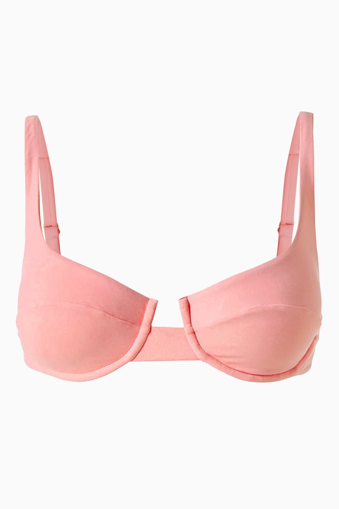 

Montreal RIbbed Bikini Bra, Pink