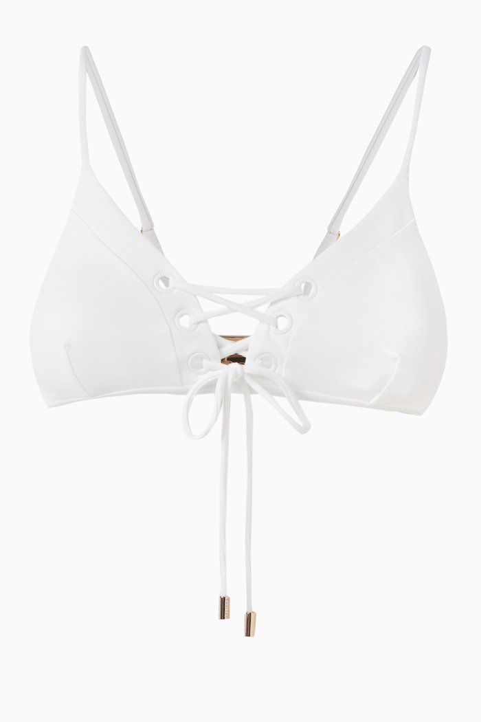 

Marrakech Bikini Top, White