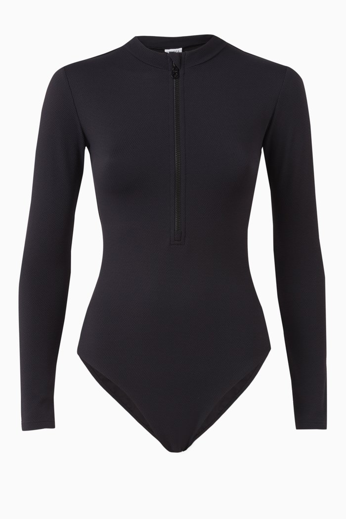 

Ocean Sports One-piece Swimsuit in Econyl®, Black