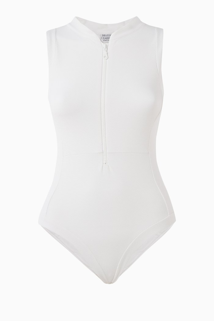 

Atlantic Sports One-piece Swimsuit in Econyl®, White