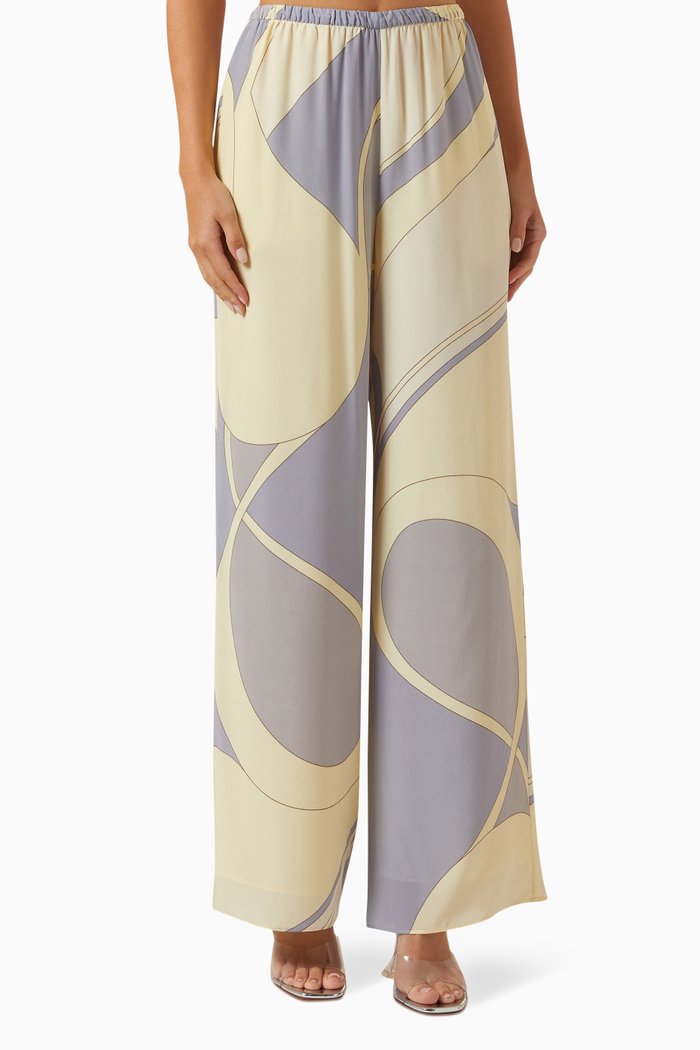 

Adrianna Pant in Silk, Grey